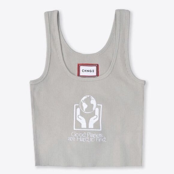 CHNGE Sree Santhosh Best Selling OPOPED Zero Waste Ribbed Tank (Sand) XXL NWT - Picture 1 of 5
